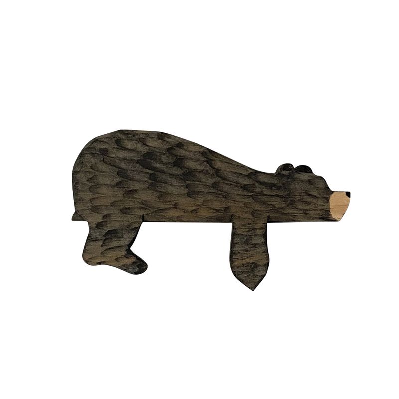 New and Interesting Animal Brown Bear Wooden Door Top Decoration_voghion.com