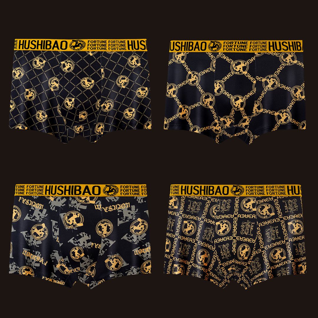 Αριστοκρατικό ταμπεραμέντο, καυτό στυλ, μαύρο και χρυσό, ανδρικά εσώρουχα, ευγενή ανδρικά εσώρουχα, μποξεράκια, ηλεκτρονικό εμπόριο, εργοστάσιο άμεσης πώλησης χονδρικής_voghion.com