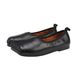 2025 Herbst Neue Damen Echtleder Square Toe Casual Low-Top Slip-on Ballettschuhe mit weicher Sohle_voghion.com