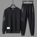 Goede stijl 2025 Lente Herfst Heren Casual Sportset voor Jong en Middelbaar, Losse Mode Ronde Hals Sweatshirt_voghion.com