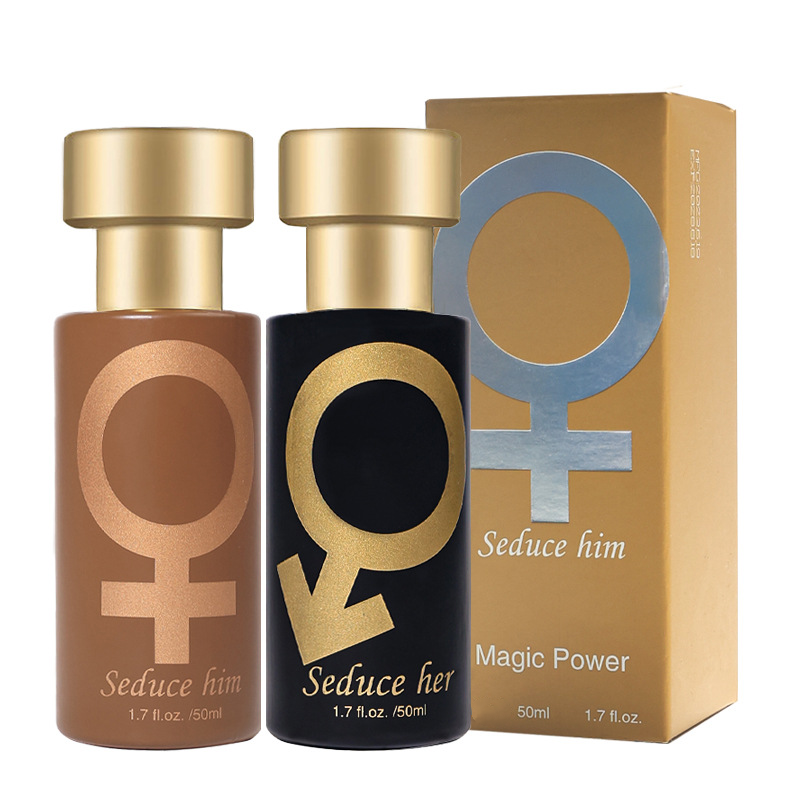 Profumo al feromone Golden Lure da 50 ml - Attrai uomini e donne con lo spray di profumo glitterato romantico_voghion.com