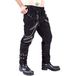 Unbeatable Quality Personalized Casual For Men's Gothic Pants, Punk Rock Eyelet Cargo Binding Pants YK023_voghion.com