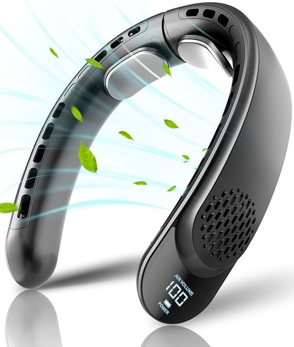 New Four-Core USB High Power Portable Bladeless Turbo Cooling Neck Fan_voghion.com