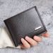 New Men's Short Wallet Fashion Casual Lychee Pattern Soft Leather Wallet Multiple Card Slots Small Wallet_voghion.com