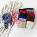 70cm solid color wrinkled silk women's monochrome versatile scarf, fashionable commuting, sweet headband_voghion.com