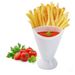 3 pezzi, nuovo utensile da cucina per patate, stoviglie 2 in 1, cono per patatine fritte con coppa per immersione_voghion.com