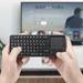 1000 Mini Bluetooth Keyboard, Backlit 2.4GHz Wireless Keyboard With IR Learning Touchpad For Android TV Box, Laptop,_voghion.com