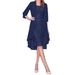 European and American large size lace two-piece elegant party dress including cardigan_voghion.com