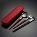 3PCS/SET Portable Tableware 18/8 Stainless Steel Dinnerware Set Outdoor Camping Fork Spoon Chopsticks Set With Box Kitchen Dinner Set_voghion.com
