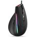 RGB Vertical Ergonomic Gaming Mouse - 12800DPI, 9 Programmable Buttons, 4-Way Scroll Wheel, Braided Cable For PC/Laptop (Black)_voghion.com