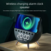 New Multi-Functional 5-In-1 Charger Creative Bluetooth Night Light Wireless Charging Alarm Clock Speaker_voghion.com