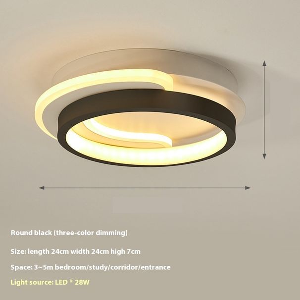 Korridor moderner Eingang Nordisches Wohnzimmer Deckenschlafzimmer Hauptlicht, Zhongshan-Beleuchtung, minimalistischer Balkon_voghion.com