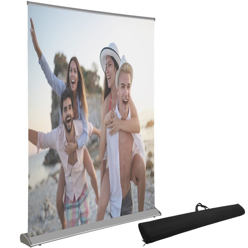 VEVOR Projector Screen, 120" 16:9, Manual Pull Up Projector Screen, Portable Floor-Rising Screen 4K/8K Ultra HDR, Indoor Outdoor Movie Screen w/ Stora_voghion.com