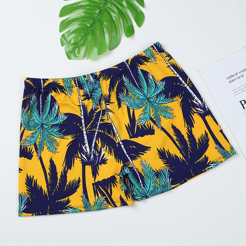 Men's Set Anti-Embarrassment Loose Fit Quick-Dry Plus Size Hot Spring Boxer Shorts Swimming Trunks_voghion.com