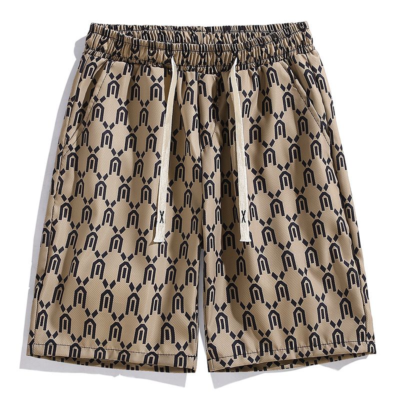 Summer shorts men 2023 new fashion trend ice silk quick drying men's pants Beachwear half midget pants_voghion.com