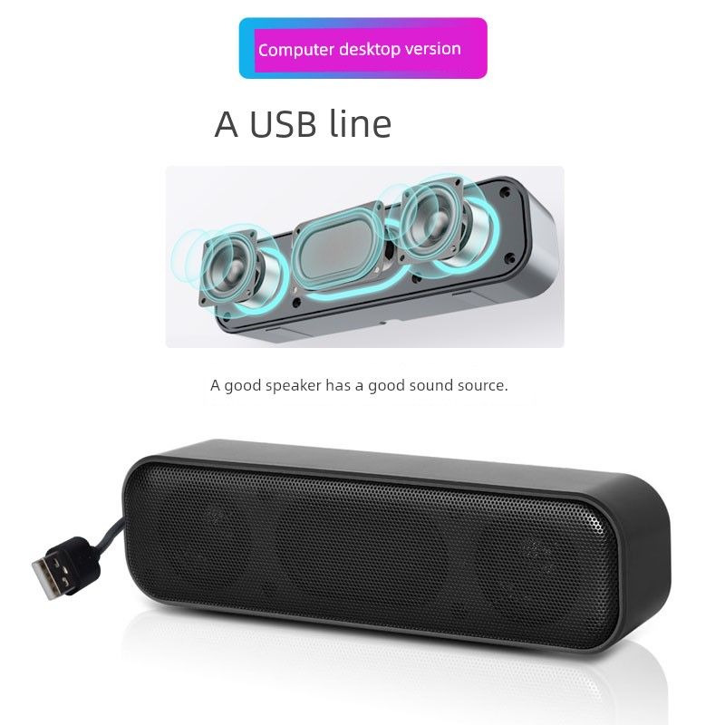 Računalni audio s ambijentalnim svjetlom, USB jednožični izravni priključak za stolno računalo za dom, mini zvučna kartica, zvučnik_voghion.com