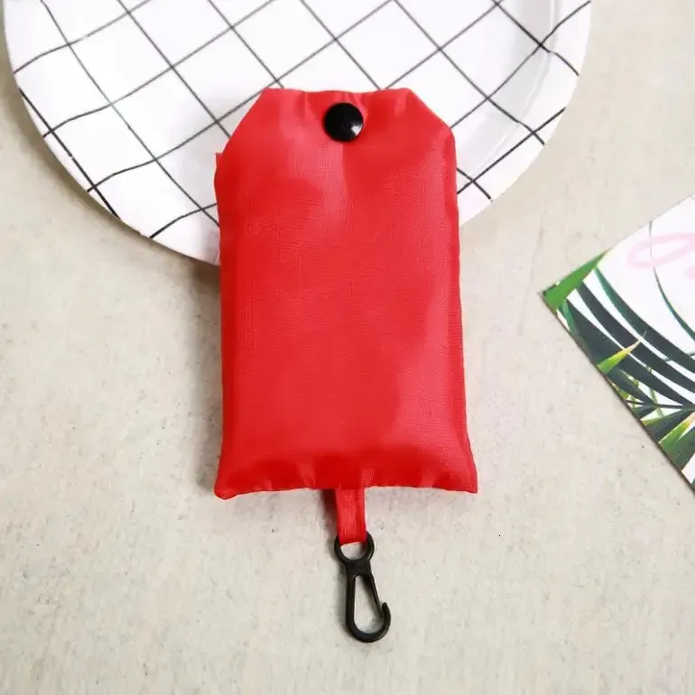 Einkaufstasche, einfarbig, umweltfreundlich, faltbar, wiederverwendbar, tragbar, Schultertasche aus Polyester, für Reisen, Lebensmittel_voghion.com