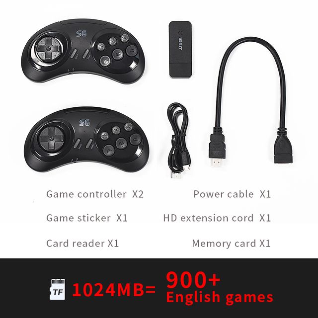 Console wireless MD a 16 bit per Sega Genesis Game Stick compatibile con HDMI 900+ giochi per Sega Genesis Mini/Mega Drive_voghion.com