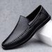 2025 Summer Business Casual Men Genuine Leather Breathable Slip-On Top Layer Cowhide Men's Shoes_voghion.com
