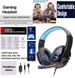 Casque de jeu avec microphone pour PC, ordinateur portable, PS4, Xbox One, PS5, casque LED USB_voghion.com