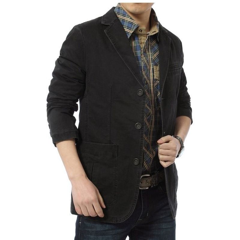 Giacca da uomo Giacca taglie forti Giacca da abito piccolo Abito casual_voghion.com