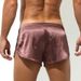 Men's Underwear Men's Boxer Shorts Silky Men's Clothing Sexy Home Sleeping Underwear Two Piece Pants_voghion.com