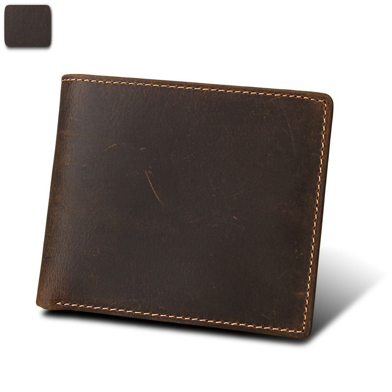 Neu Echtes Crazy Horse Leder Horizontale Anti-diebstahl RFID herren_voghion.com