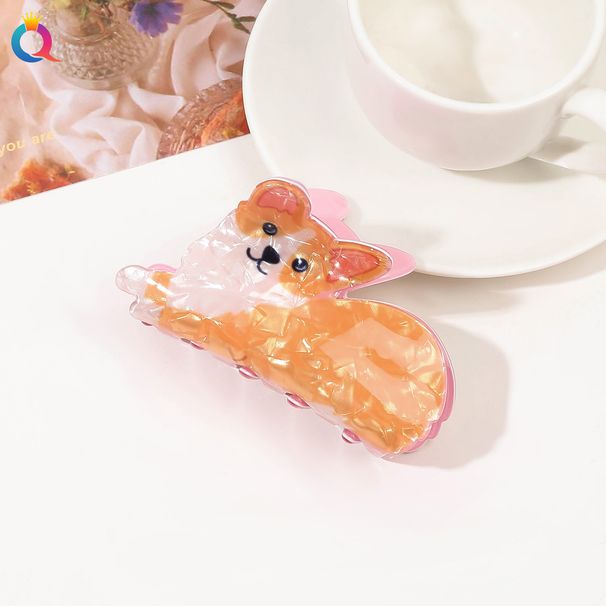 Niedliche Tierhaarnadel Acryl Haar Hai Clip High End Haarschmuck Greifclip_voghion.com