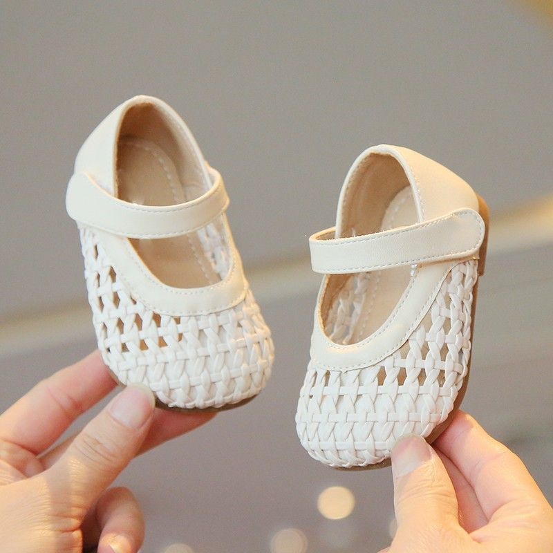 Children's Shoes Leather Sandals Hollow Single Shoes Stylish Small Leather Shoes Toddler Princess Shoes Non Slip Soft Sole Toddler Baby Shoes_voghion.com