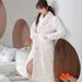 Pigiama in pile corallo da donna, lungo e spesso, accappatoio da donna in pile, accappatoio in flanella, camicia da notte_voghion.com