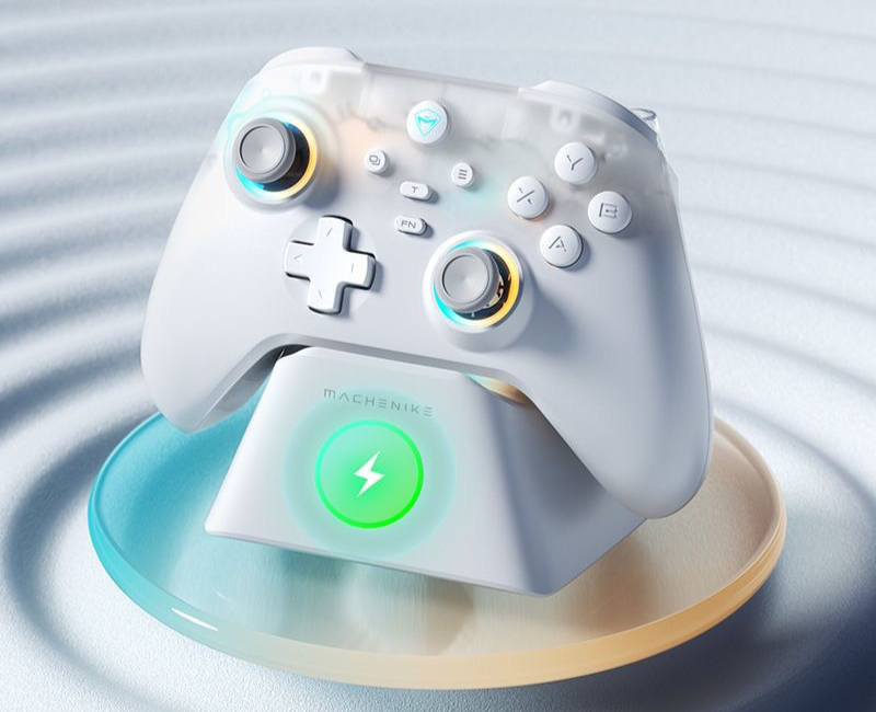 Mechanic G3V2 Snow White Set Three-Mode Game Controller Bluetooth Switch Mobile Steam PC_voghion.com