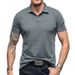 Men's t-Shirts Solid Color Short-Sleeved Polo Shirt Tops_voghion.com