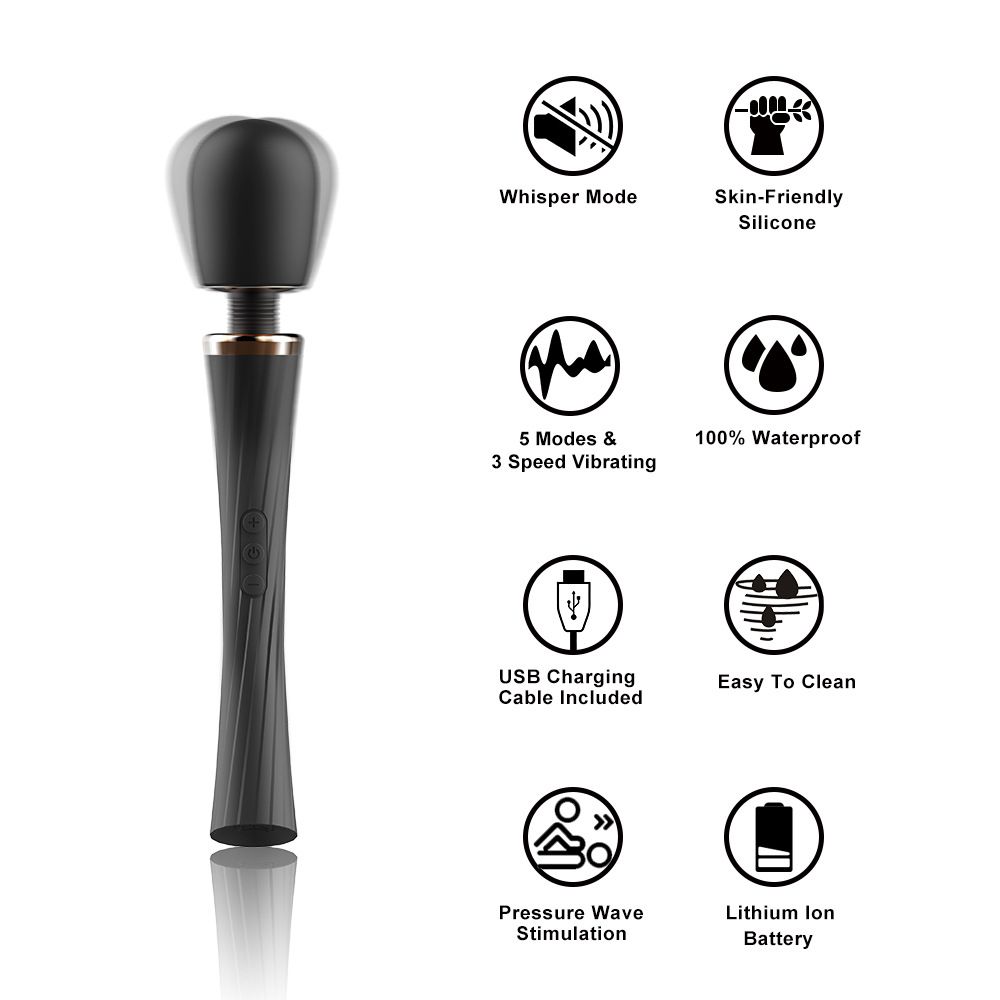 Eros Lab Masturbatore Grande Potente Vibratore AV Dispositivo di Piacere Femminile Giocattolo Sessuale Ricaricabile Massaggiatore Vaginale All'ingrosso_voghion.com