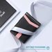 Ultra-Thin RFID Blocking Men's Wallet Minimalist Front Pocket Bifold Leather With ID Holder_voghion.com