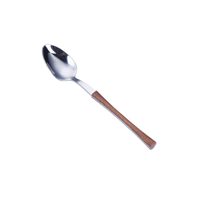 Juego de cubiertos para Pascua con mango de madera creativo, cuchillo, tenedor y cuchara._voghion.com