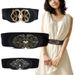 Cintura larga decorativa per donna, accessorio semplice per abito, cintura modellante elastica per giacca e gonna, versatile_voghion.com