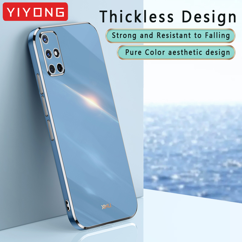 A71 Case YIYONG  Plating Silicone Soft Cover For Samsung Galaxy A71 A51 A52 A52s A72 A53 A73 A34 A54 4G 5G Phone Cases_voghion.com