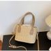 Korean INS Straw Woven Handbag Summer New Casual Vacation Women's Basket Shoulder Color-Block Crossbody Bag_voghion.com