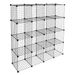 16-Cube Organizer Cube Storage Shelves Wire Cube Storage Origami Shelves Metal Grid Multifunction Shelving Unit Modular Cubbies Organizer Bookcase RT_voghion.com