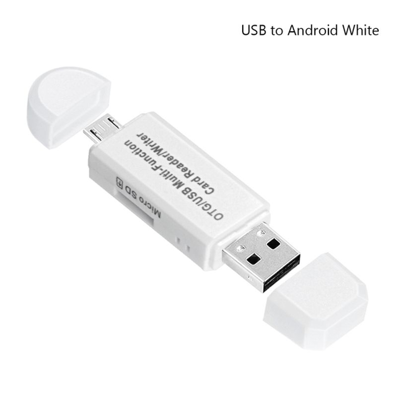 2 In 1 USB SD Card Reader Micro USB Memory OTG Adapter For SDXC/SDHC/SD/MMC/RS-MMC/Micro SD/TF /Micro SDXC/Micro SDHC/UHS-I_voghion.com