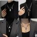 Bear Pendant Sweater Chain For Women, Long Design Sense, Niche Double Layer Titanium Steel Necklace, High-end 2023 New_voghion.com