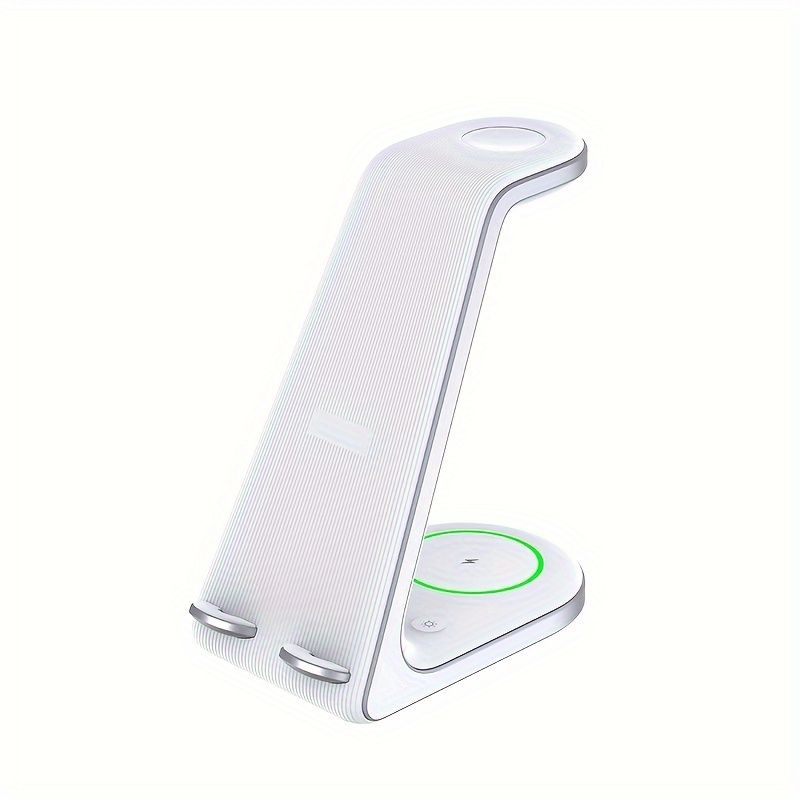 15W drie-in-één draadloze oplader, snel opladen, geschikt voor iPhone/Samsung/Xiaomi/Google en andere mobiele telefoons met draadloze oplaadfuncties, A_voghion.com