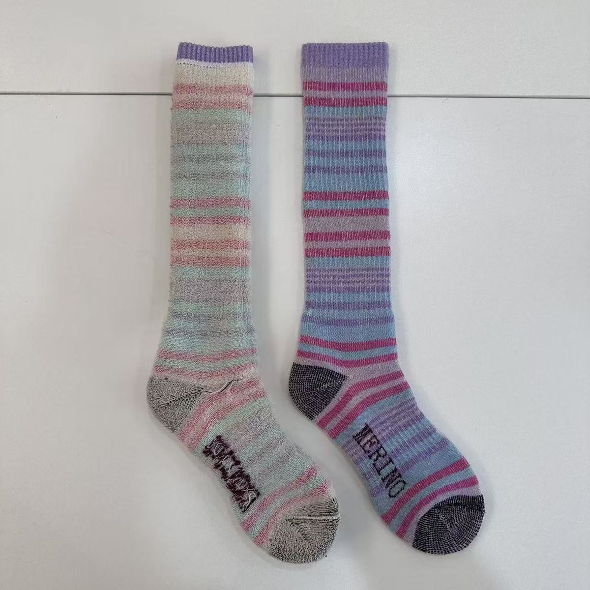 001 Merino Wool Long Tube Thickened Full Towel Ski Merinowool Women's Warm Ice Snow Sports Socks_voghion.com