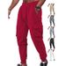 Men's Plaid Jogger Pants – Stylish Checkered Cargo Pants With Drawstring Waist & Belt Loops (6 Colors, S-XXXL)_voghion.com