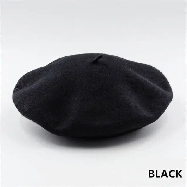 2021 nuova moda inverno caldo perla francese strass berretto elegante berretto a cuffia tinta unita cappello autunnale Casual per le donne_voghion.com
