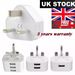 Adaptateur secteur double USB 3 broches pour téléphone et tablette (UK)_voghion.com