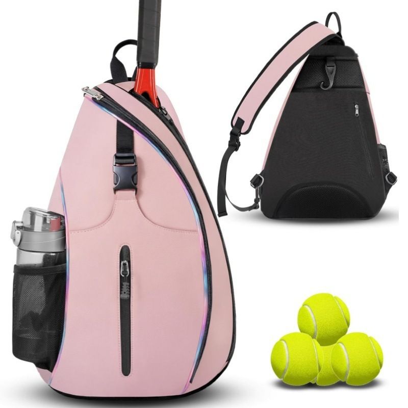 Badminton Bag Outdoor Sports Training One Shoulder Tennis Bag Pickleball Backpack Messenger Bag_voghion.com