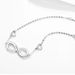 Niche S Armband aus reinem Silber mit 8-stelliger Mikro-Inlay-Verzierung für Damen, Unendlichkeitssymbol, Herz_voghion.com