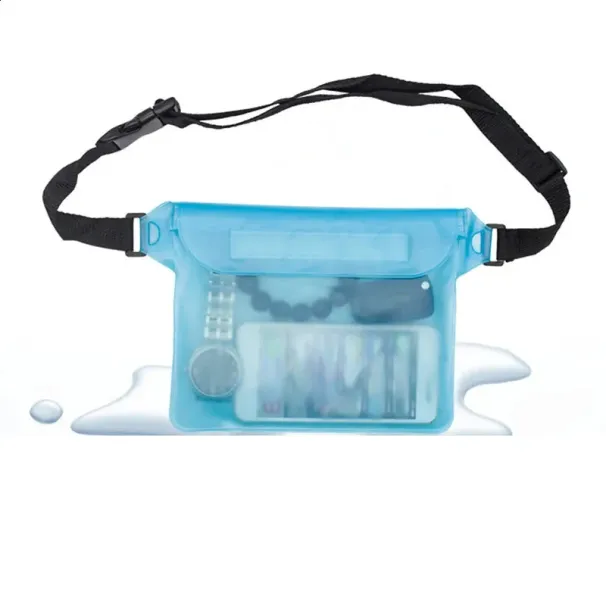 Marsupio impermeabile in PVC per nuoto, spiaggia, deriva, immersioni, spalla, custodia per cellulare, borsa asciutta per esterni 240828_voghion.com