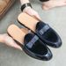 Breathable Men's Shoes British Plus Business Leather Fashion Slip-On Size Closed-Toe Slippers Half Style_voghion.com